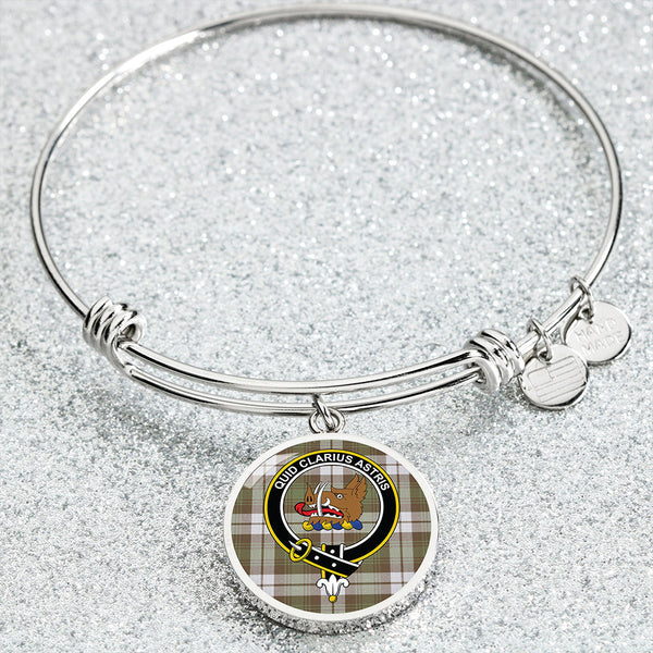 Baillie Dress Ancient Clan Badge Tartan Classic Circle Bangle