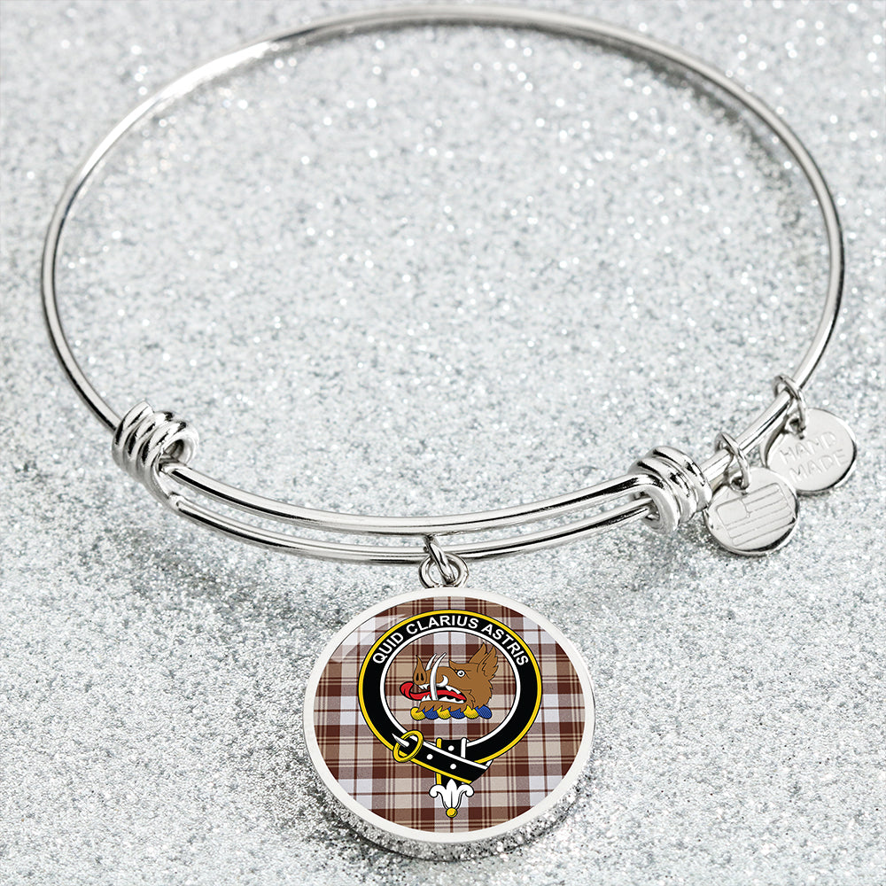 Baillie Dress Modern Clan Badge Tartan Classic Circle Bangle