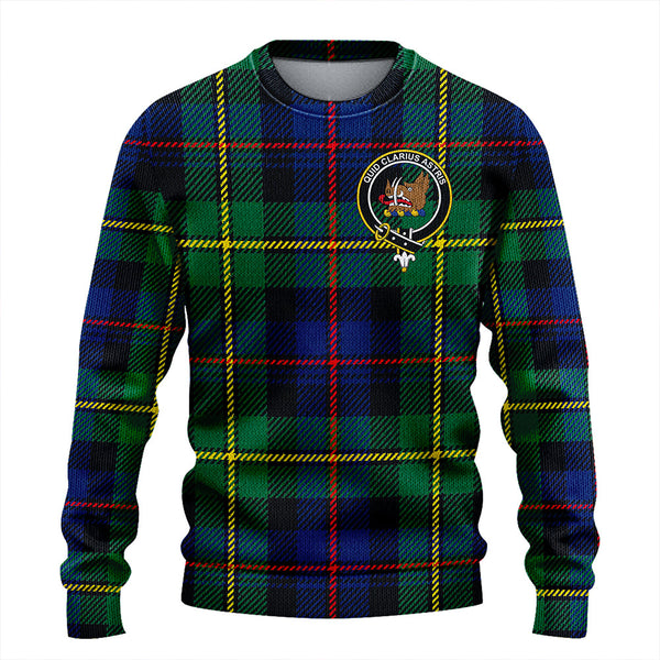 Baillie Modern Clan Badge Tartan Knitted Sweater