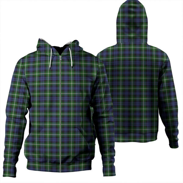 Baillie Modern Tartan Classic Zipper Hoodie