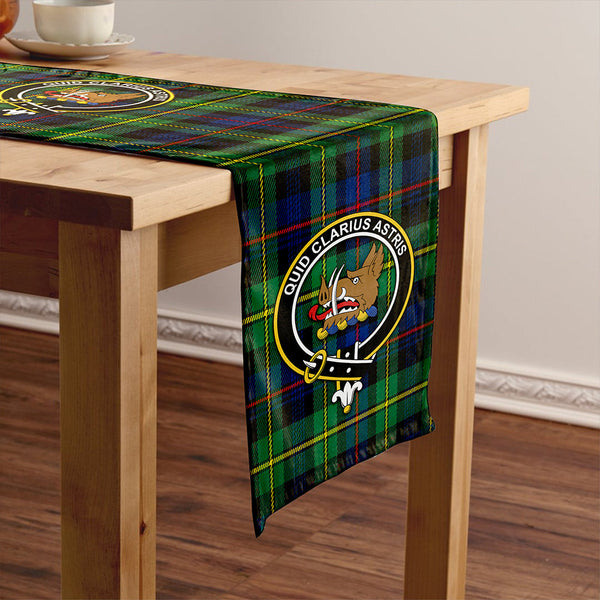 Baillie Modern Clan Badge Tartan Table Runner