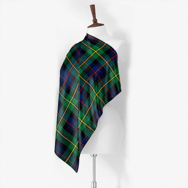 Baillie Modern Tartan Classic Silk Habotai Square Scarf