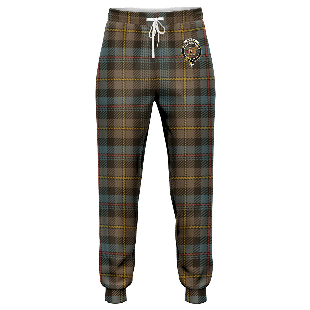 Baillie Weathered Clan Badge Tartan Jogger Pants