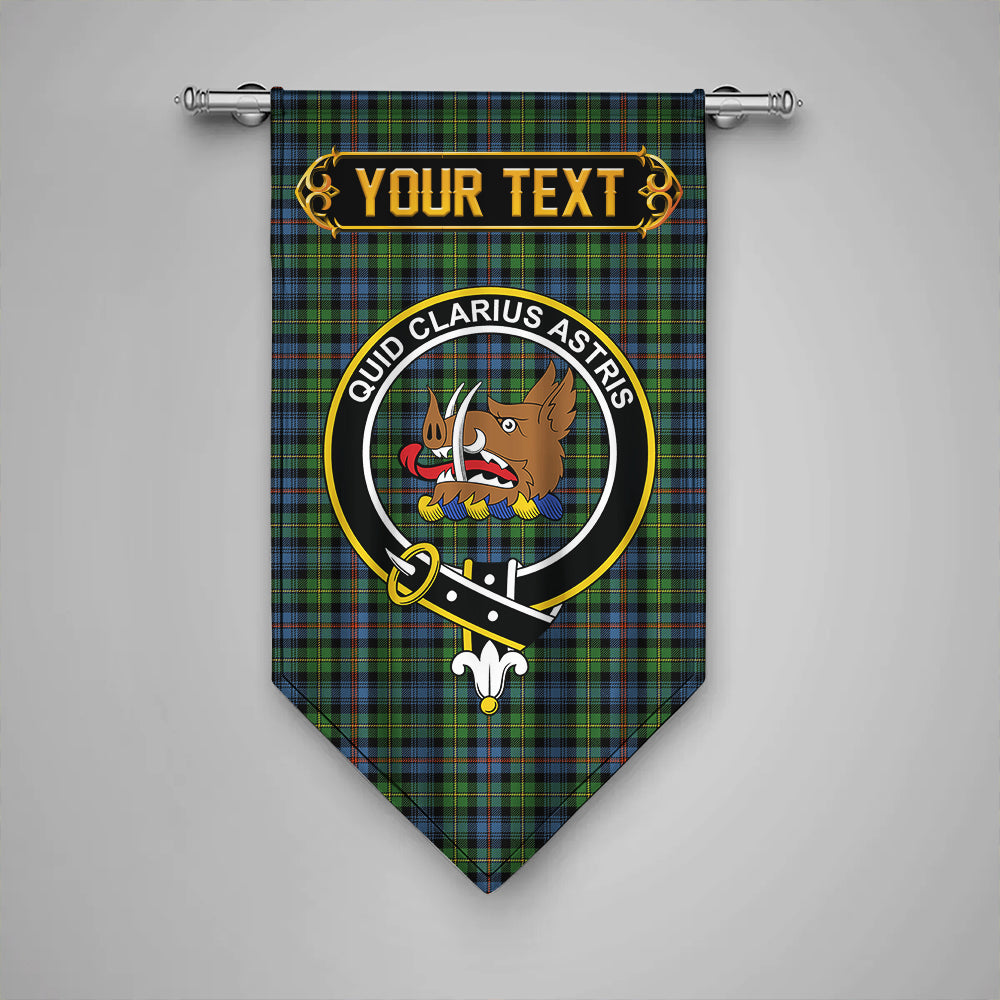 Baillie of Lamington Clan Badge Tartan Gonfalon Personalize