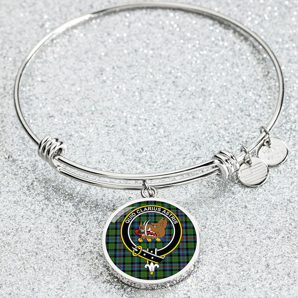 Baillie of Lamington Clan Badge Tartan Classic Circle Bangle