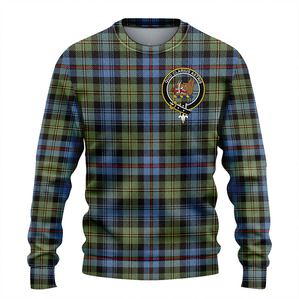 Baillie of Lamington Clan Badge Tartan Knitted Sweater