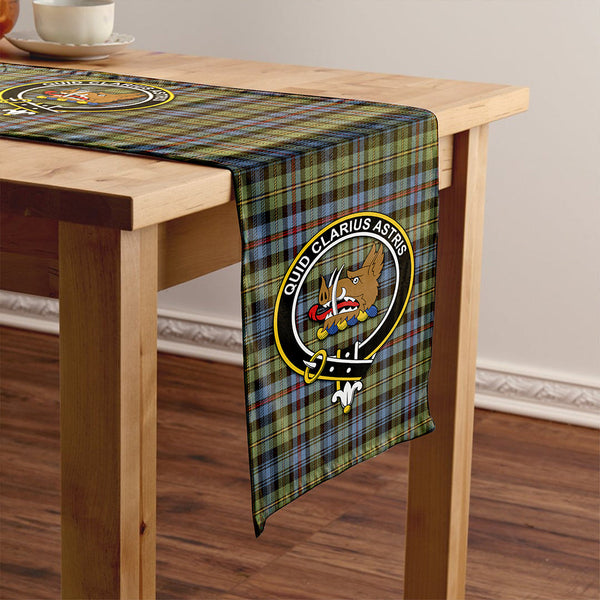 Baillie of Lamington Clan Badge Tartan Table Runner