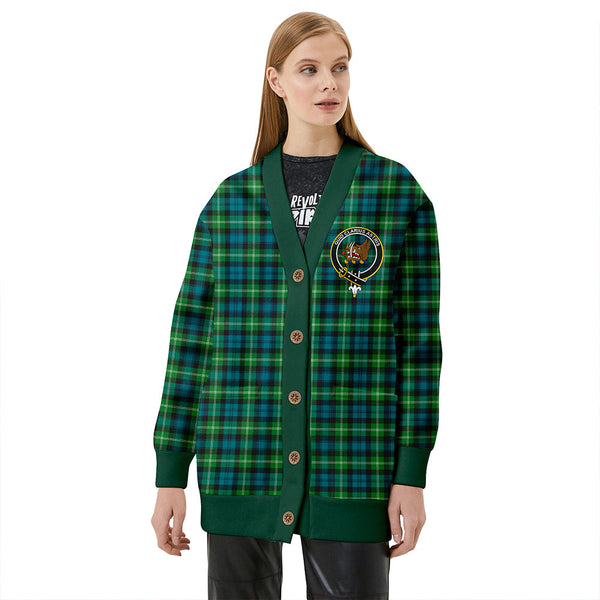 Baillie of Polkemmet Ancient Clan Badge Tartan V-neck Cardigan