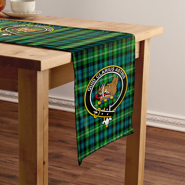 Baillie of Polkemmet Ancient Clan Badge Tartan Table Runner