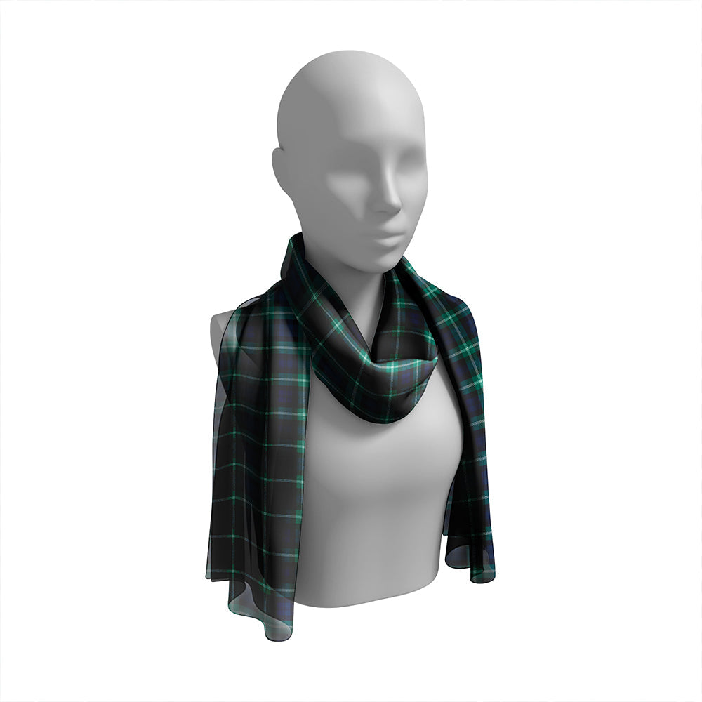 Baillie of Polkemmet Modern Tartan Classic Silk Habotai Long Scarf