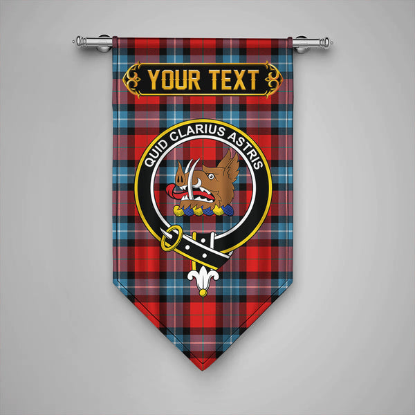 Baillie of Polkemmet Red Clan Badge Tartan Gonfalon Personalize