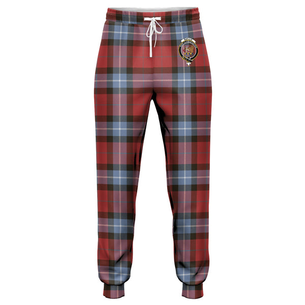 Baillie of Polkemmet Red Weathered Clan Badge Tartan Jogger Pants