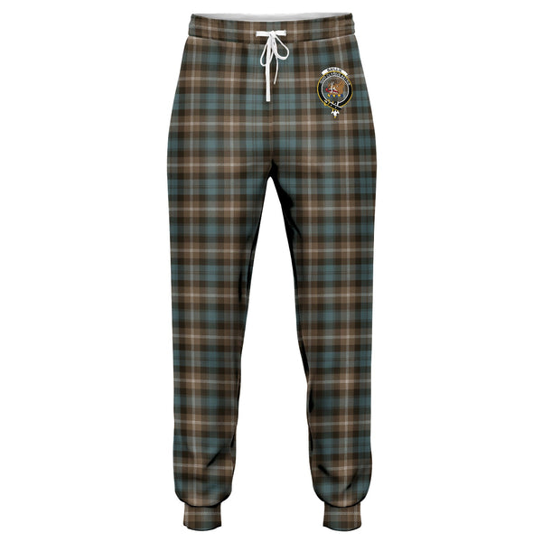 Baillie of Polkemmet Weathered Clan Badge Tartan Jogger Pants