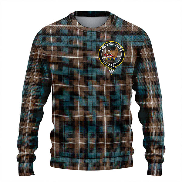 Baillie of Polkemmet Weathered Clan Badge Tartan Knitted Sweater