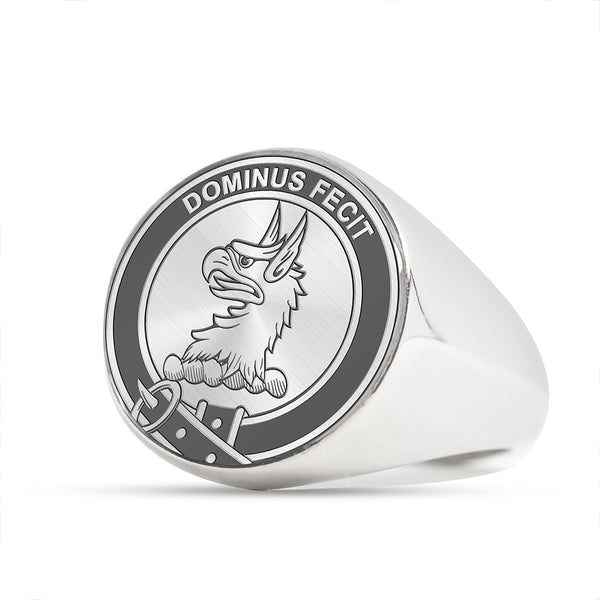 Baird Clan Badge Engraved Signet Ring