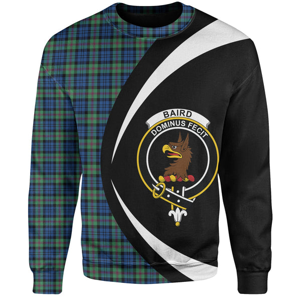 Baird Ancient Clan Badge Tartan Sweatshirt Circle Style Personalized