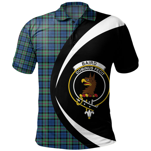 Baird Ancient Clan Badge Tartan Polo Shirt Circle Style Personalized