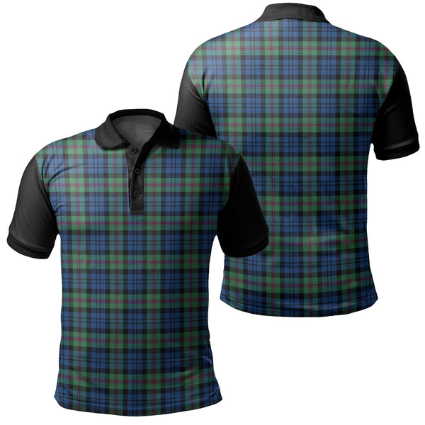 Baird Ancient Tartan Classic Polo Shirt Black Neck 1 Style