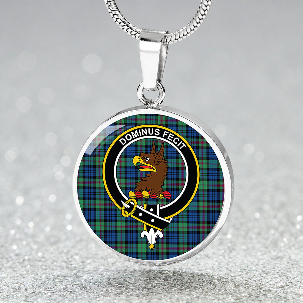 Baird Ancient Clan Badge Tartan Classic Circle Necklace