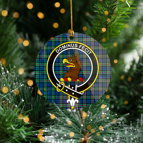 Baird Ancient Clan Badge Tartan Plastic Christmas Ornaments