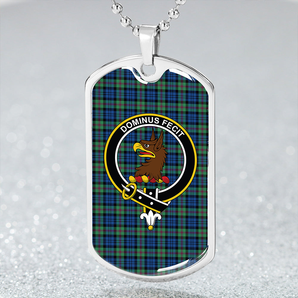 Baird Ancient Clan Badge Classic Tartan Dog Tag Necklace