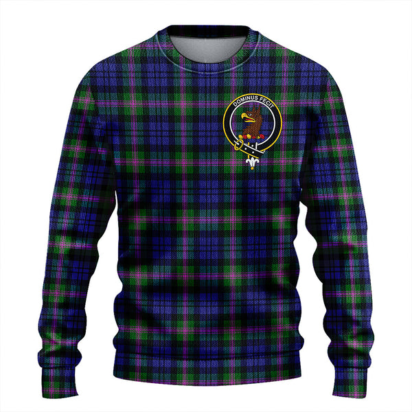 Baird Modern Clan Badge Tartan Knitted Sweater