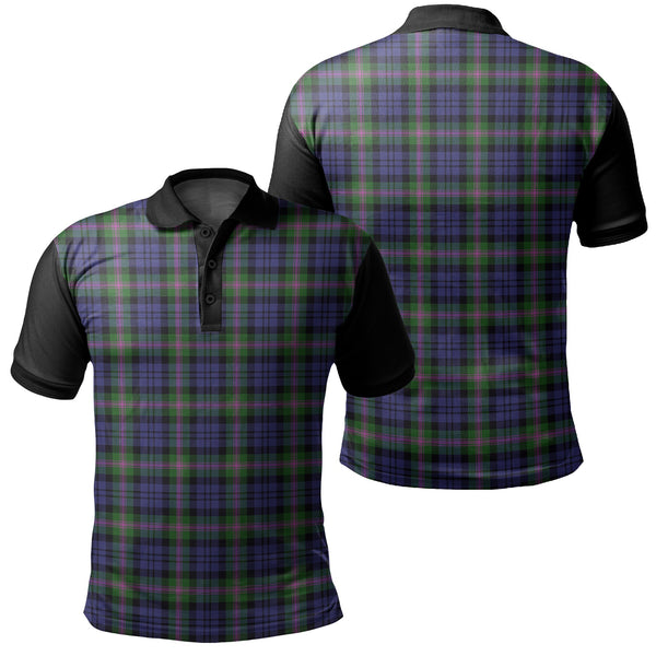 Baird Modern Tartan Classic Polo Shirt Black Neck 1 Style