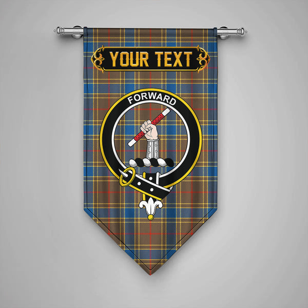 Balfour Ancient Clan Badge Tartan Gonfalon Personalize