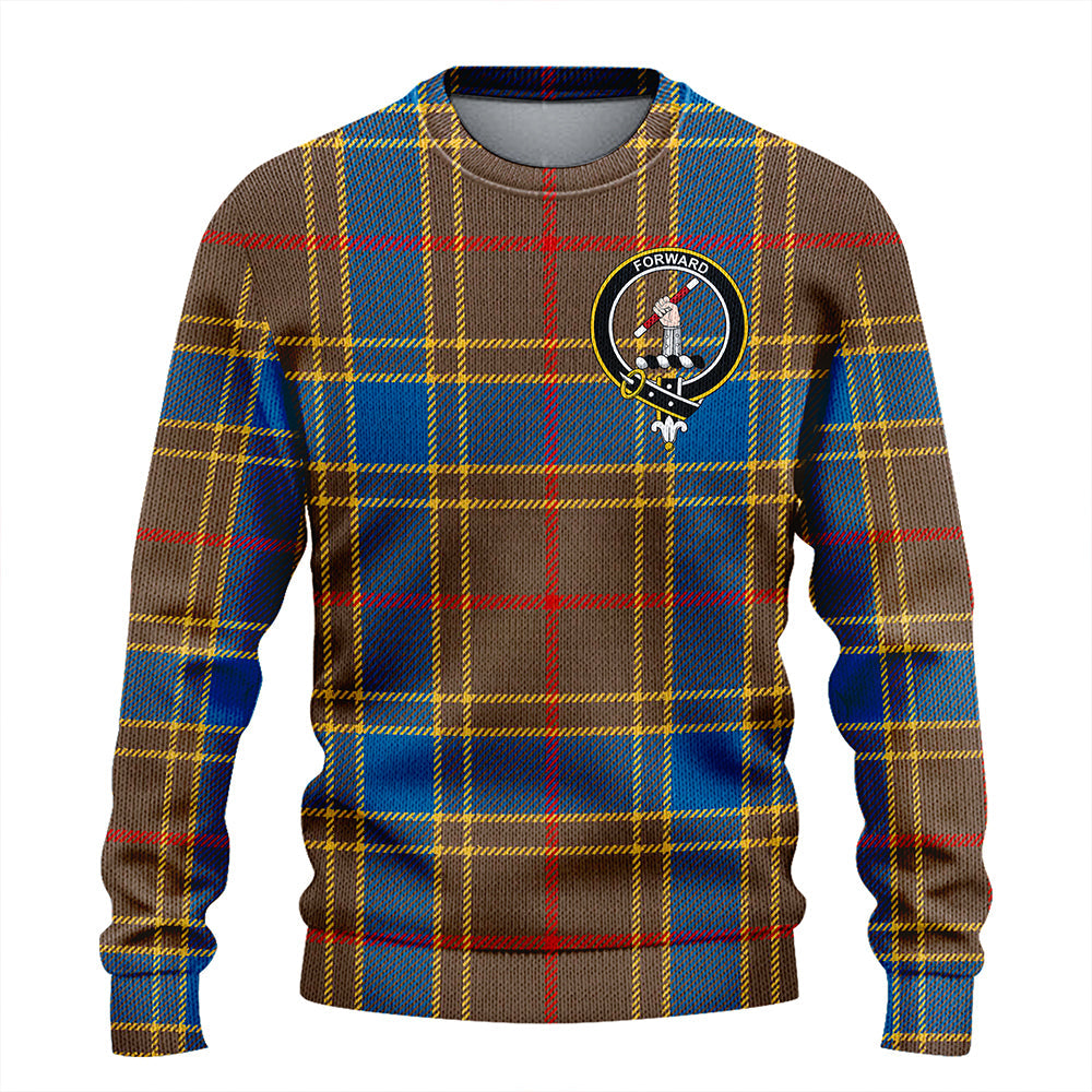 Balfour Ancient Clan Badge Tartan Knitted Sweater