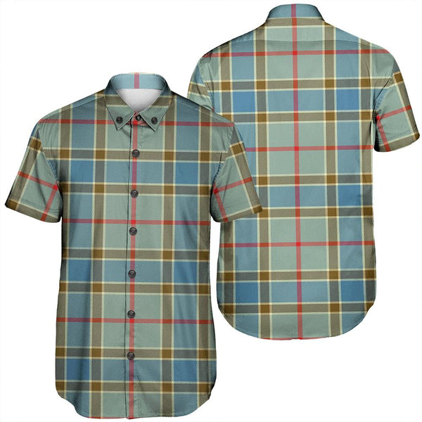 Balfour Blue Tartan Classic Short Sleeve Shirt