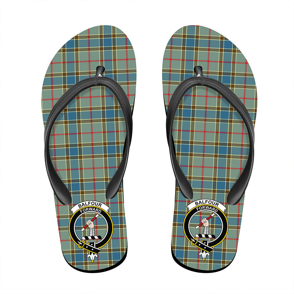 Balfour Blue Classic Crest Flip Flop