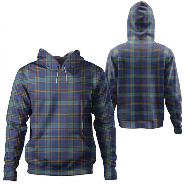 Balfour Blue Modern Tartan Classic Hoodie