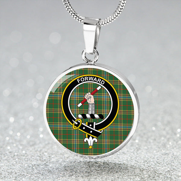 Balfour Hunting Ancient Clan Badge Tartan Classic Circle Necklace