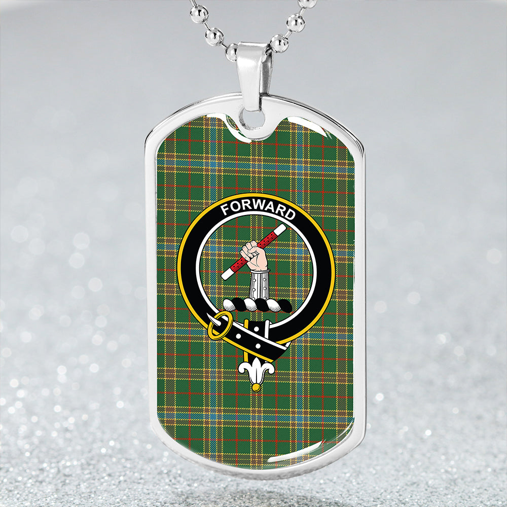 Balfour Hunting Ancient Clan Badge Classic Tartan Dog Tag Necklace