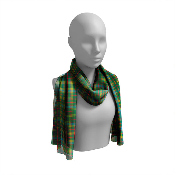 Balfour Hunting Modern Tartan Classic Silk Habotai Long Scarf