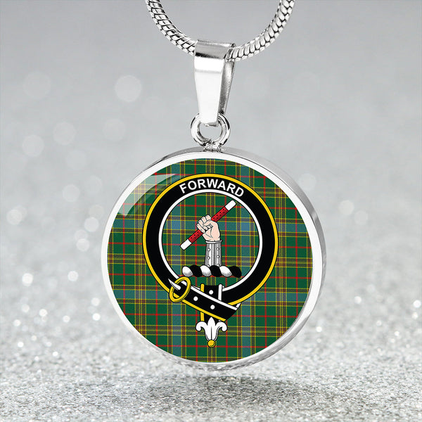 Balfour Hunting Modern Clan Badge Tartan Classic Circle Necklace