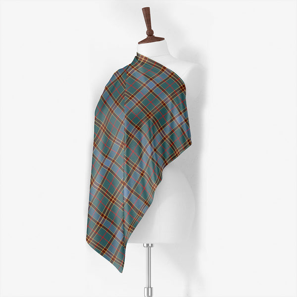 Balfour Hunting Weathered Tartan Classic Silk Habotai Square Scarf