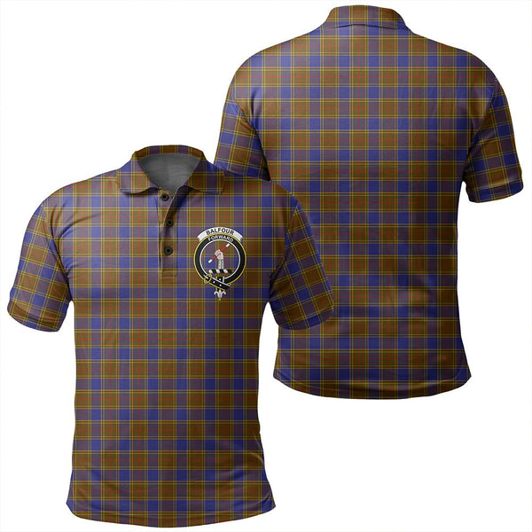 Balfour Modern Tartan Classic Crest Polo Shirt