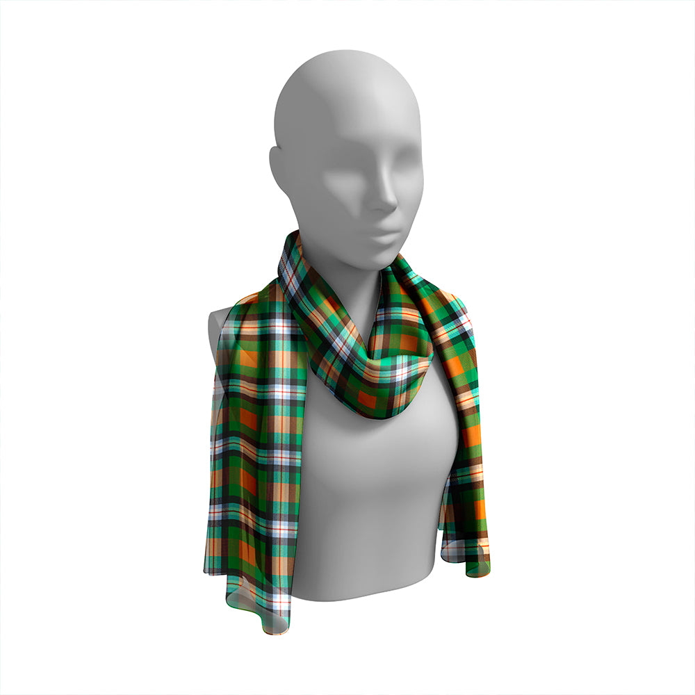 Ball Hunting Modern Tartan Classic Silk Habotai Long Scarf