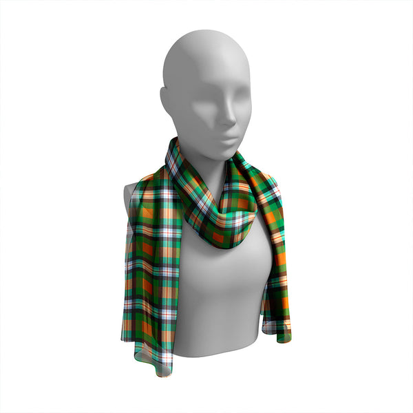 Ball Hunting Modern Tartan Classic Silk Habotai Long Scarf