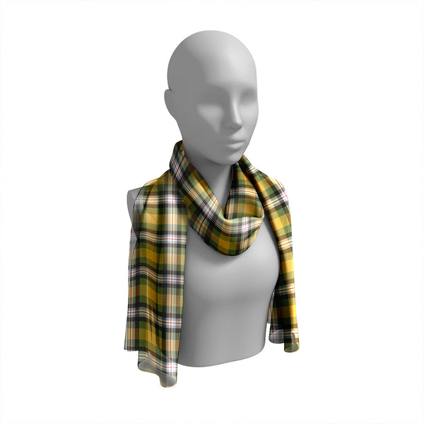 Ball Hunting Weathered Tartan Classic Silk Habotai Long Scarf