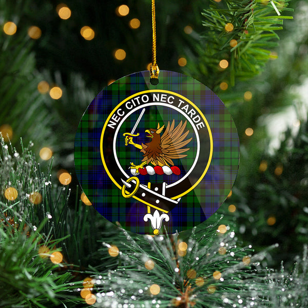 Bannatyne Clan Badge Tartan Plastic Christmas Ornaments