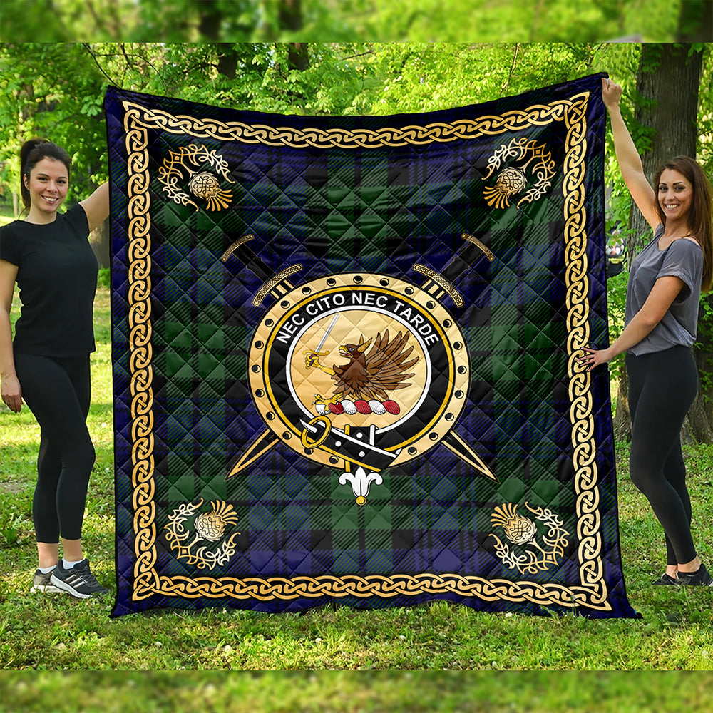 Bannatyne Clan Badge Tartan Premium Quilt Celtic Shield