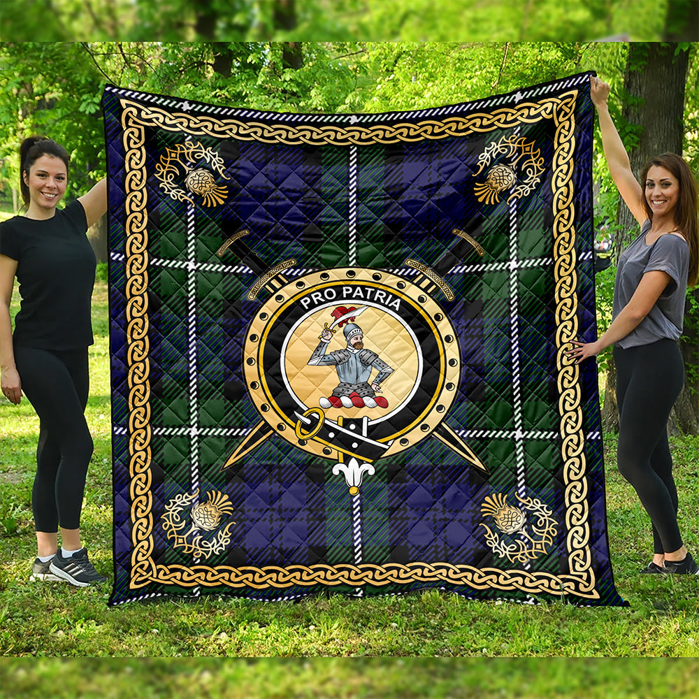 Bannerman Clan Badge Tartan Premium Quilt Celtic Shield