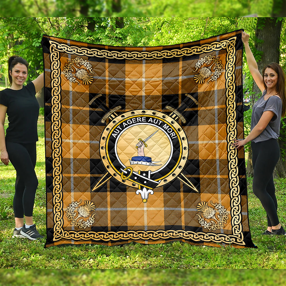 Barclay Dress Ancient Clan Badge Tartan Premium Quilt Celtic Shield