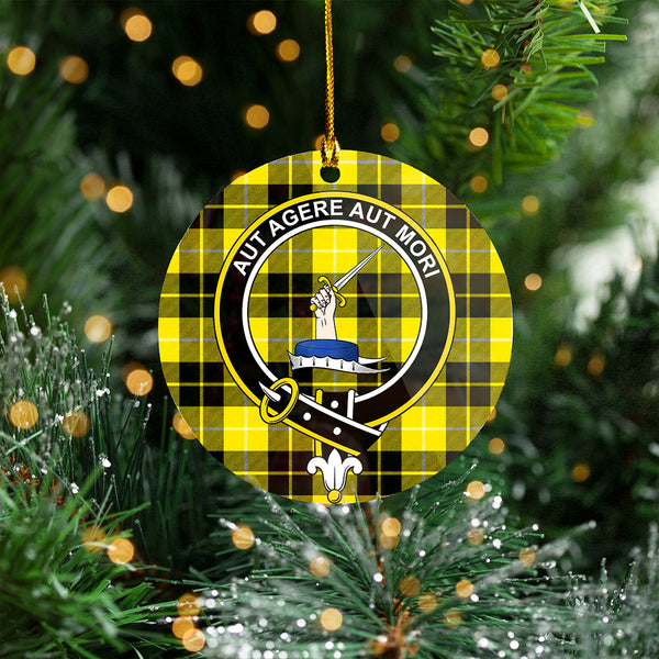 Barclay Dress Modern Clan Badge Tartan Plastic Christmas Ornaments