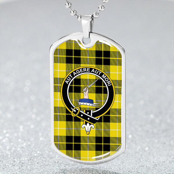 Barclay Dress Modern Clan Badge Classic Tartan Dog Tag Necklace