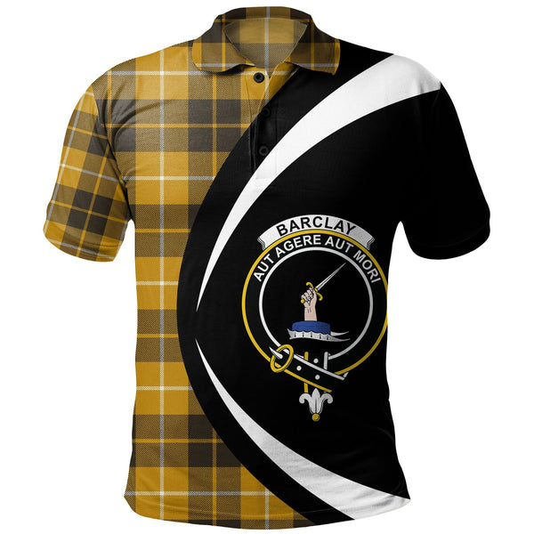 Barclay Dress Weathered Clan Badge Tartan Polo Shirt Circle Style Personalized