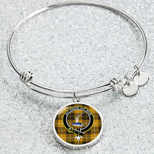 Barclay Dress Weathered Clan Badge Tartan Classic Circle Bangle