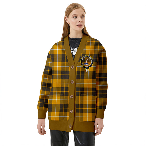 Barclay Dress Weathered Clan Badge Tartan V-neck Cardigan